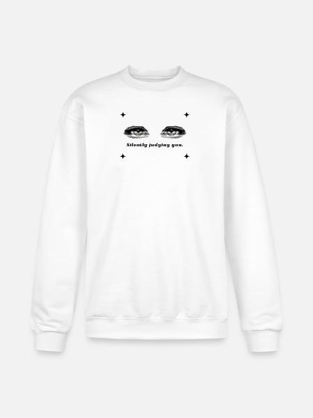 Twin Halftone Eyes - Champion Unisex Powerblend Sweatshirt - white
