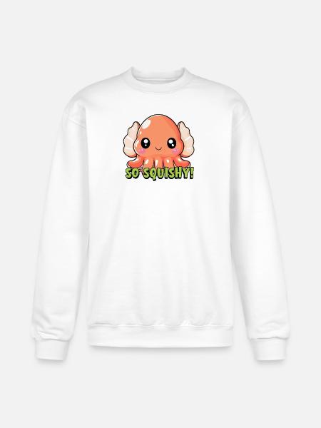 So Squishy Octopus Cheer - Champion Unisex Powerblend Sweatshirt - white