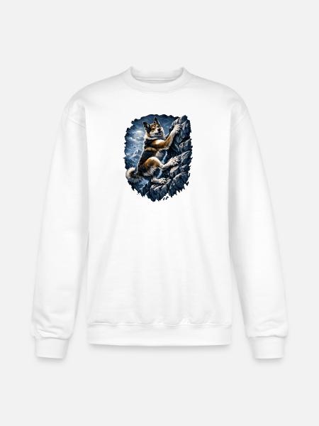 Alpine Husky Climber - Champion Unisex Powerblend Sweatshirt  - white
