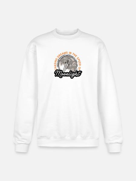 Chasing Dreams | Moonlight Moon Art - Champion Unisex Powerblend Sweatshirt - white