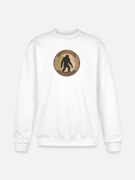 Cryptid Believer Sasquatch Coin - Champion Unisex Powerblend Sweatshirt - white