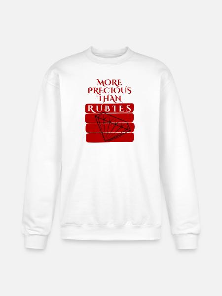 More Precious Than Rubies - Champion Unisex Powerblend Sweatshirt - white