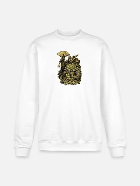 Cabbage Colonel — Funny Vegetable Commander - Champion Unisex Powerblend Sweatshirt - white