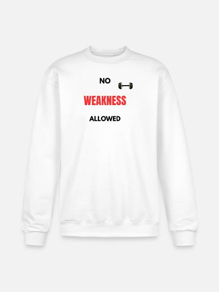 No Weakness Allowed - Champion Unisex Powerblend Sweatshirt - white