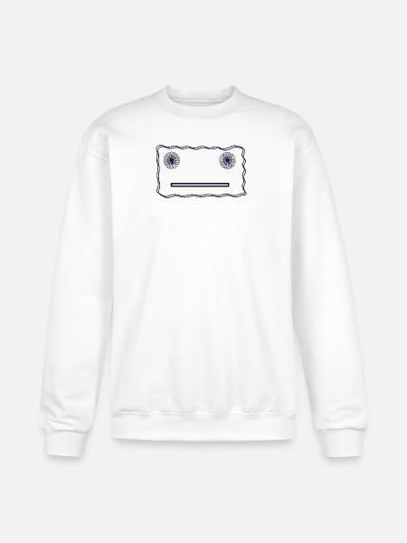 Happy Face - Champion Unisex Powerblend Sweatshirt - white