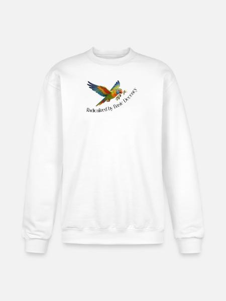 RADICALIZED BY BASIC DECENCY - Champion Unisex Powerblend Sweatshirt - white