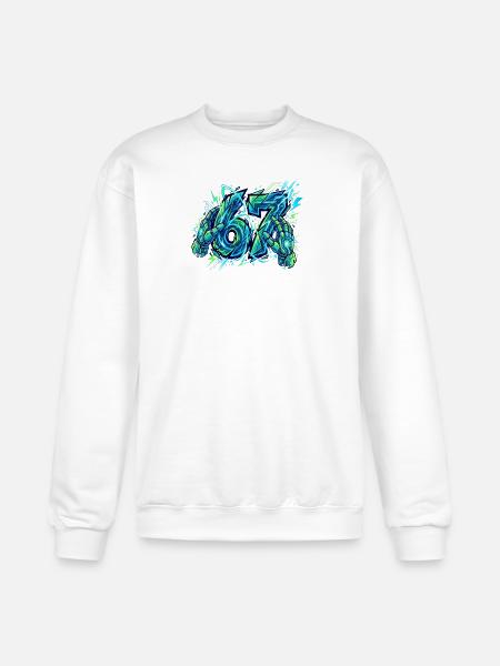Neon Circuit Vortex Hands - Champion Unisex Powerblend Sweatshirt - white