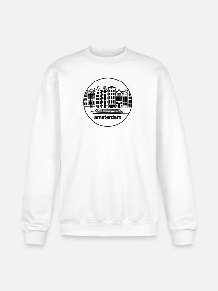 amsterdam - Champion Unisex Powerblend Sweatshirt - white