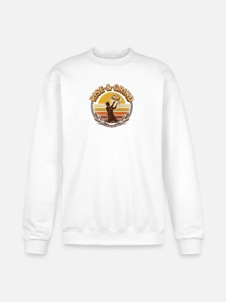 Rise & Grind Sunrise Bakery - Champion Unisex Powerblend Sweatshirt - white