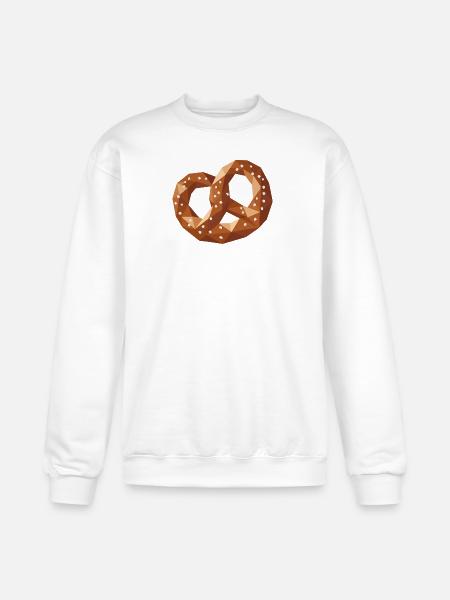 Geometric Pretzel – Pretzel Snack Design - Champion Unisex Powerblend Sweatshirt - white
