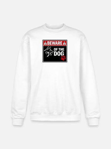 BEWARE OF THE DOG - Champion Unisex Powerblend Sweatshirt - white