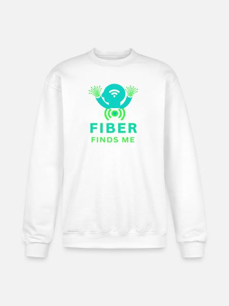 Fiber_Finds_Me_-_sized - Champion Unisex Powerblend Sweatshirt - white