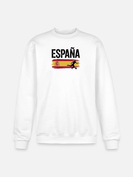 Spain Flag Soccer Splash - Champion Unisex Powerblend Sweatshirt  - white