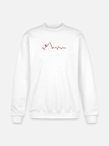 Mountain Pulse Sunset - Champion Unisex Powerblend Sweatshirt - white