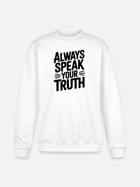 Always Speak Your Truth - Champion Unisex Powerblend Sweatshirt - white