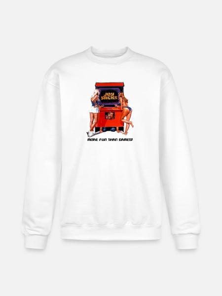 Joysticks Arcade - Champion Unisex Powerblend Sweatshirt - white