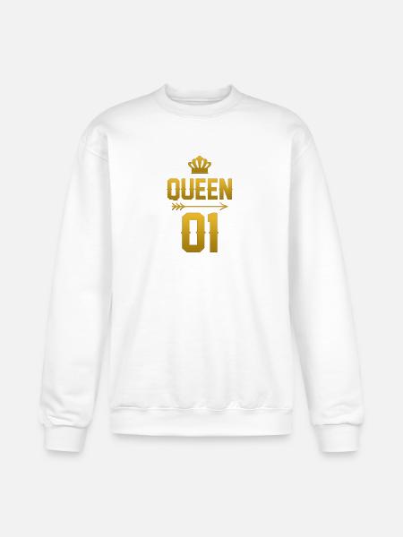 King Queen 01 - Champion Unisex Powerblend Sweatshirt - white