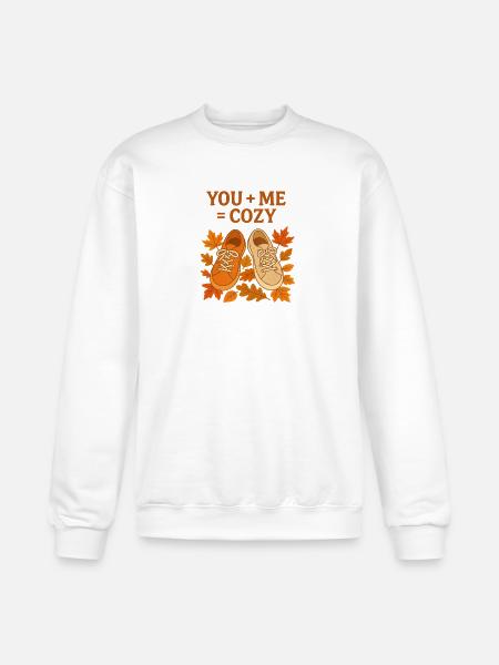 You Me Cozy Autumn Sneakers - Champion Unisex Powerblend Sweatshirt - white