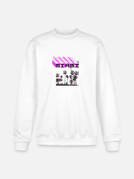 Miami beach - Champion Unisex Powerblend Sweatshirt - white