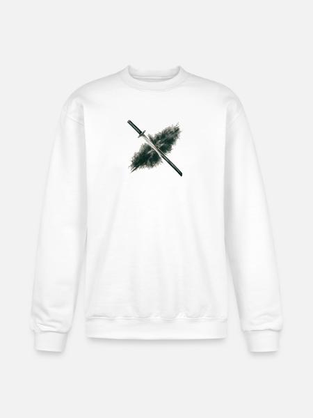 Charcoal Drawing Of Katana - Champion Unisex Powerblend Sweatshirt - white