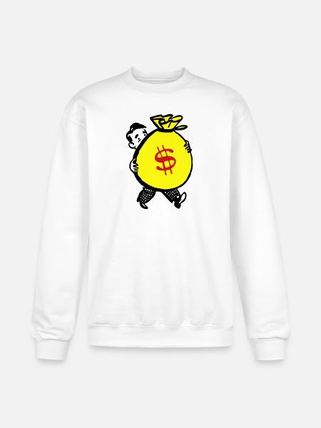 Money Bag - Champion Unisex Powerblend Sweatshirt  - white