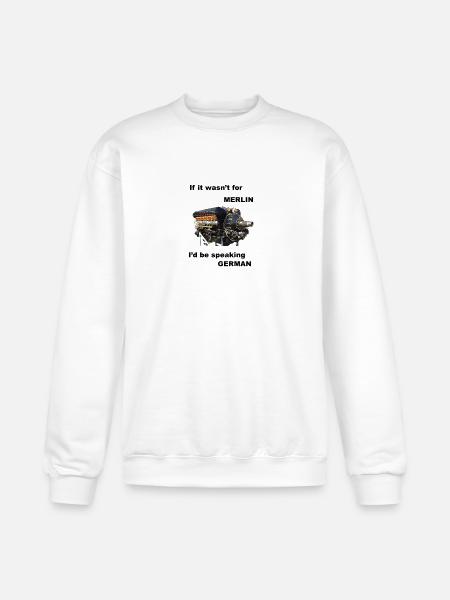 Ode to Rolls Royce Merlin Engine - Champion Unisex Powerblend Sweatshirt  - white