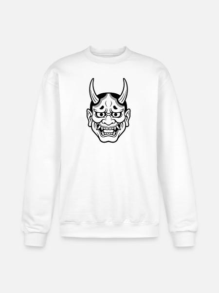 japanese demon mask - Champion Unisex Powerblend Sweatshirt  - white
