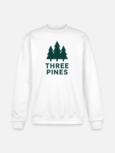Three Pines Forest Logo - Champion Unisex Powerblend Sweatshirt - white