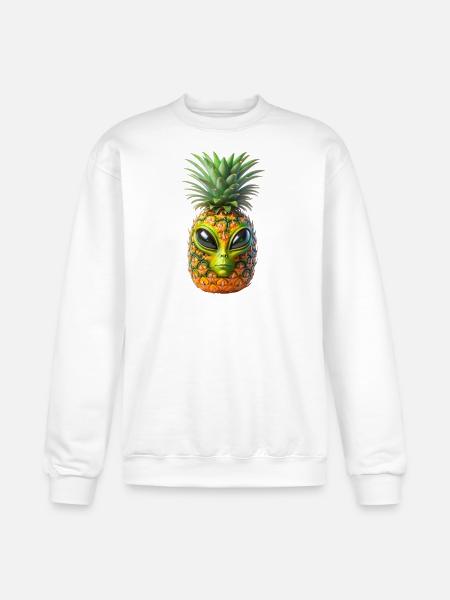 Alien Pineapple - Champion Unisex Powerblend Sweatshirt - white
