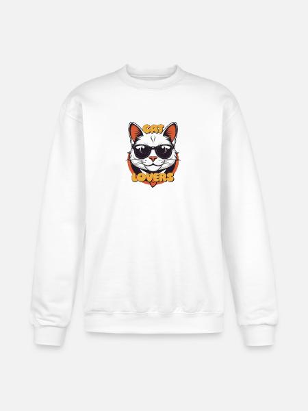 Cat lovers - Champion Unisex Powerblend Sweatshirt - white