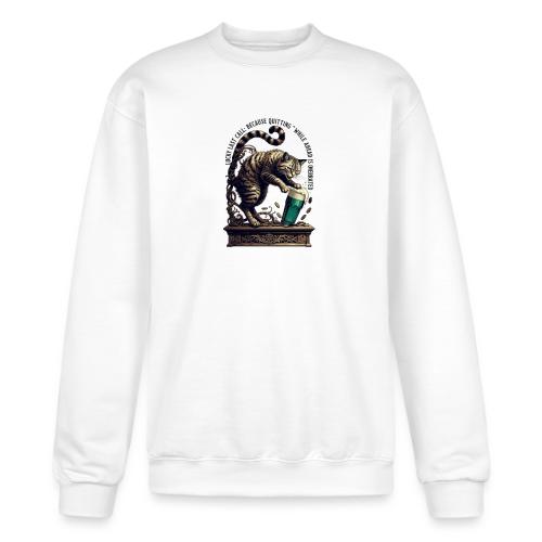Lucky Last Call Cat Graphic Tee - Champion Unisex Powerblend Sweatshirt 