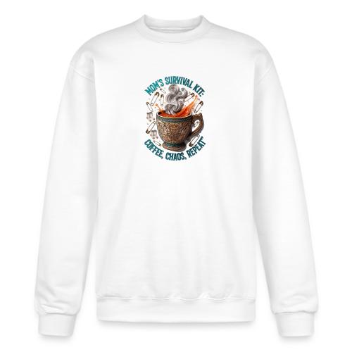 Mom's Survival Kit Tee | Coffee Chaos - Champion Unisex Powerblend Sweatshirt 