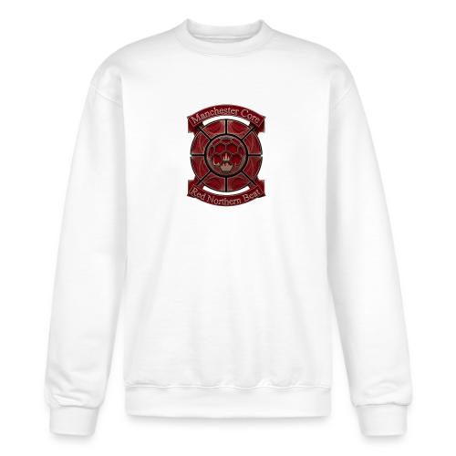 Manchester Is Red T Shirt, Soccer City Pride Gift - Champion Unisex Powerblend Sweatshirt 