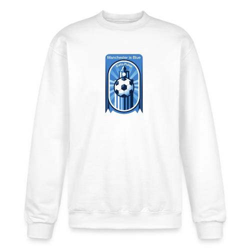 Manchester is Blue Soccer City T Shirt, Apparel - Champion Unisex Powerblend Sweatshirt 