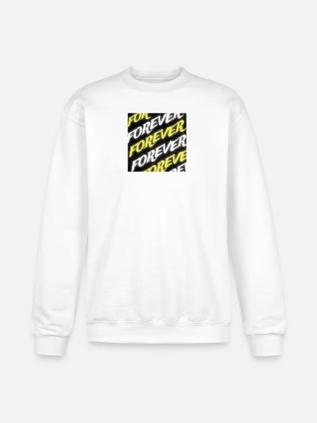 Forever Neon Text - Champion Unisex Powerblend Sweatshirt - white