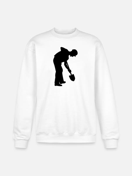 Digging Groundworker – Construction Life - Champion Unisex Powerblend Sweatshirt - white