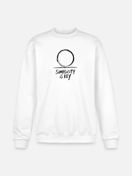 Simplicity - Champion Unisex Powerblend Sweatshirt  - white