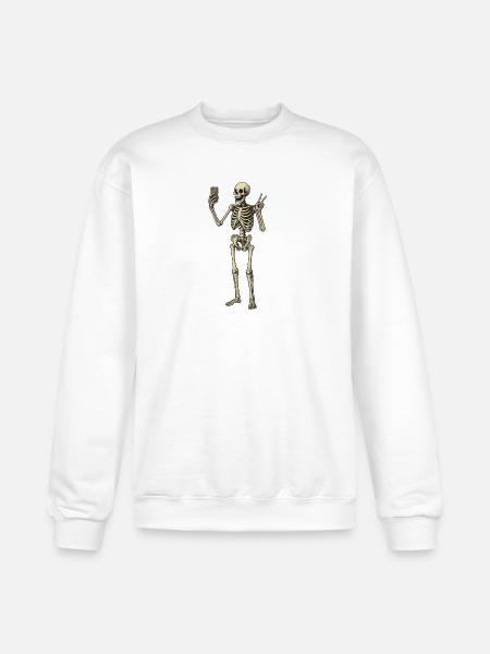 selfie - Champion Unisex Powerblend Sweatshirt - white