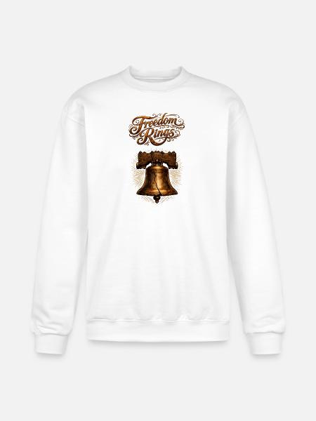 Freedom Bells: Rustic Bronze Emblem - Champion Unisex Powerblend Sweatshirt  - white