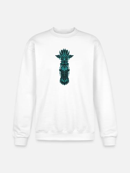 Neon Circuit Totem - Champion Unisex Powerblend Sweatshirt - white