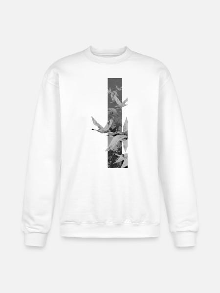 Dove Stripes Mono - Champion Unisex Powerblend Sweatshirt - white