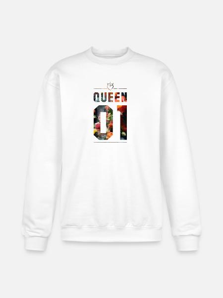 KING AND QUEEN - Champion Unisex Powerblend Sweatshirt  - white