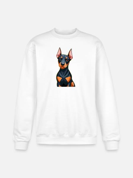 Dobermann dog puppy - Champion Unisex Powerblend Sweatshirt - white