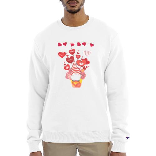 Design wrapped in love hearts, vibrating in love. - Champion Unisex Powerblend Sweatshirt 