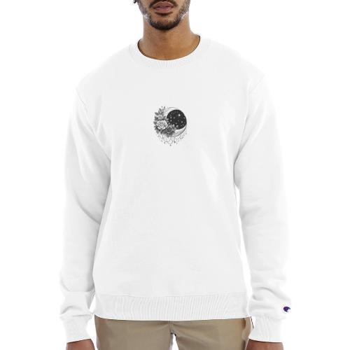 Crescent Moon Floral - Champion Unisex Powerblend Sweatshirt 