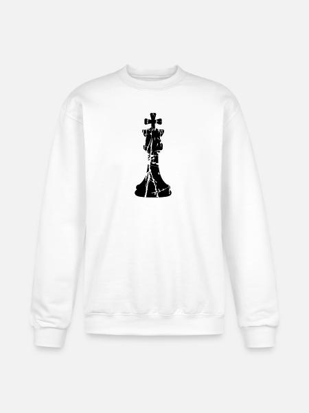 Scratch Cracks Chess - Champion Unisex Powerblend Sweatshirt - white