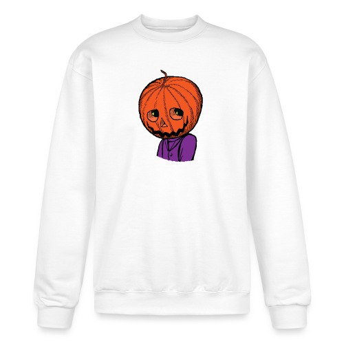 Pumpkin Head Halloween - Champion Unisex Powerblend Sweatshirt 