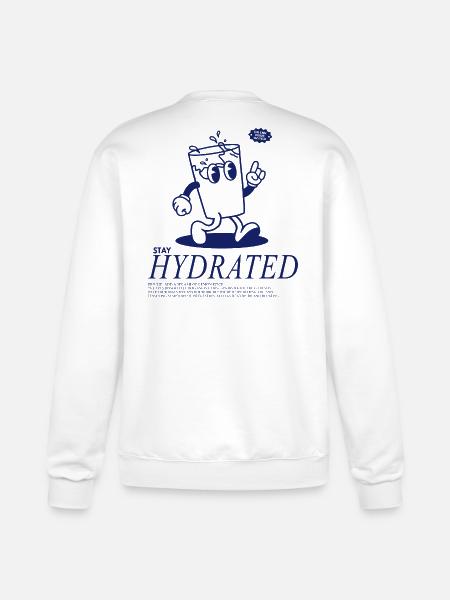 Stay Hydrated - Drink Your Water - Champion Unisex Powerblend Sweatshirt  - white