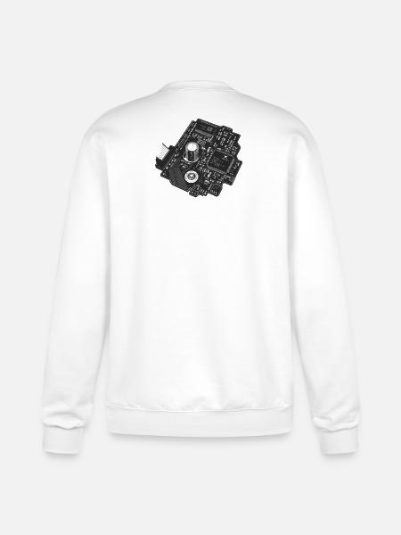 Circuitboard Noir - Champion Unisex Powerblend Sweatshirt  - white