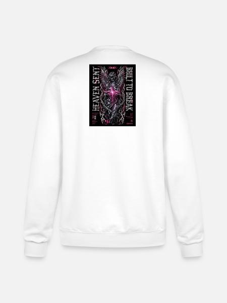 Heaven Bleed Neon Angel Wings - Champion Unisex Powerblend Sweatshirt - white